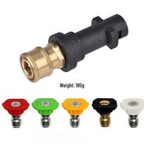 Karcher K2-K7 Putų Pistoletas Greito Jungimo Adapteris ir 1/4  Penkių Spalvų Antgaliai black
