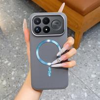Dėl Xiaomi Poco F9 Ultra Poco F9 Pro dėklo prabangus matinis odinis magnetinis belaidžio įkrovimo smūgiams atsparus apsauginis dėklas Priedai Poco F9 Pro
