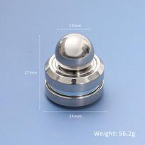 Stalinis suaugusiųjų streso mažinimo metalinis Fidget žaislas Deimpresija Hipnozė Besisukantis giroskopas Piršto galiuko žaislas Kinetinis apvalus suktukas Vaikų dovana gray