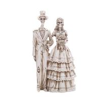Skeleton Bride and Groom Figurine Resin Couples Skull Ornaments Wedding Couple balta