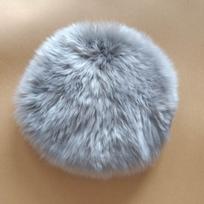 Ilgaplaukė vilna Tikra avies oda Merino avies odos kailis Kėdės Sofos Sėdimųjų pagalvėlių Apvalus pagalvė su putų užpildu Diameter 35CM pilka