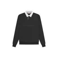 Fear of God Essentials SS23 Waffle Long Sleeve Polo Shirt 'Off-Black' Men's FOG-SS23-058 XXS white
