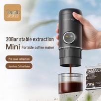 Circle Joy Mini Portable Espresso Coffee Maker juoda