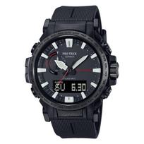 Casio Pro Trek PRW-61Y-1BJF Men's Watch, Solar, Biomass Plastic, Black, Compact Size