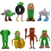animals Brainrot figure Italian Brainrot Tralalelo Tralala Wooden Stick Boneca Ambalabu banana Model Collection doll Child Gifts 4-8CM green