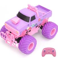 Nuotolinio valdymo automobilis mergaitėms 2.4GHz rožinės violetinės spalvos nuotolinio valdymo pikapas įkraunamas visureigio žaislas puiki dovana vaikams Style B 1 Battery rožinė/violetinė