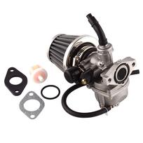 PZ19 karbiuratorius su oro filtru kuro filtru, skirtas 50CC-125CC purvo dviračiui ATV motorolerio mopedui black