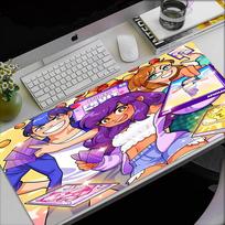 Aphmau temos pelės kilimėlis, neslystantis guminis pagrindas, daugiafunkcinis biuro ir namų dekoras, puikiai tinka darbo vietos personalizavimui. 30cmx60cm