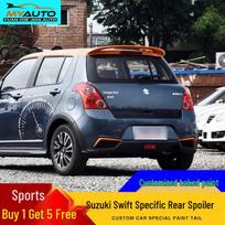 Suzuki Swift 06-16 Galinis spoileris: ABS, Nereikia gręžti, Aerodinaminis dizainas, Dažytas. Factory painted: Bright white [gift included] gray