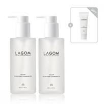 Lagom Micro Pore Cleansing Oil Duo Set 200ml  +Micro Foam Cleanser 30ml Single option white