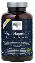 NEW NORDIC Magnesium Glikcinināts Magic Košļājamās pastilas, 60 gab.