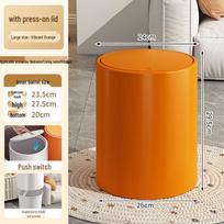 Yishuxiang didelės talpos atliekų kibiras su presuojamu dangčiu Large orange