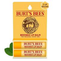 Burt's Bees Beeswax Lip Balm 2-Pack Original Burt's Bees Lip Balm Stocking Stuffers, Moisturizing Lip Care yellow