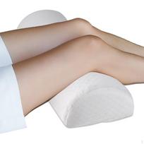 Back Memory Foam Pillow - Bolster Knee for Side, Back, Stomach Sleepers Semi Roll Round Leg