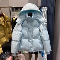 Oversize Duonos Drabužiai Trumpas Pūkinis Medvilne Užpildytas Drabužis Moteriški Nauji Populiarūs Madingi Rudens ir Žiemos Paltai Stori Medvilne Užpildyti Švarkai XL recommends 130-75 kg mėlyna
