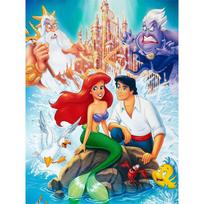 Disney Undinėlė Arielė Vandenyno Kolekcija 5D Deimantinė Tapyba Pilna Deimantų Pasidaryk Pats Rankų Darbo Deimantinė Tapyba Animacinio Filmo Dekoro Tapybos Rinkinys Round 50x70cm