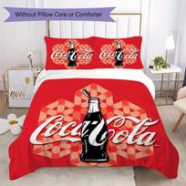 Christmas gift Halloween themed cola beverage Coca Cola provides comfortable bedding covers and pillowcases for home use (without core) K12 135x200cm