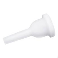 Tuba Mouthpiece,Tuba Instrument Accessory for Beginners Gift Portable Lightweight Sturdy Replacement white