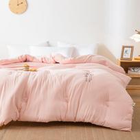 Silk Summer Quilt: Single/Double, Gift Box, Cool & Washable, Cotton Thin Style 150x200, ~2 Pounds beige