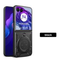 Armor Rugged OTT-BOX Case For Motorola Moto Razr 70 Ultra 60 50 Razr Ultra 2026 2025 Plus 2025 Magnetic Bracket Shockproof Cover Moto Razr 70 juoda