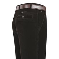 Vyriškos rudens/žiemos sutirštinto aksomo velvetinės kelnės - vidutinio amžiaus ir pagyvenusiems, kasdienio stiliaus, laisvo kirpimo. 31 black