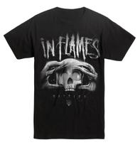 In Flames BATTLES Swedish Metal Band 100% Cotton T-shirt Mens Tees Top NEW Authentic & Official XS-3XL S įvairiaspalvis