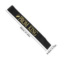2Pcs Prom King Queen Graduation Sash Lightweight Shoulder Straps Graduation Party Decorations Graduate Celebration Accessories