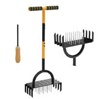 HandHeld Soil Breaker Garden Aerator Spikes Manual Tool Designed For Effortless Compost Mixing And Digging Cultivating 1 black