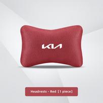 Ice Silk Car Headrest Neck Pillow Waist OJTY4 Support Soft Pad For KIA K5 K9 RIO Sorento Ceed EV6 Sportage Carnival Stinger Forte Niro black