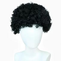 Karnavalinis kostiumas Suaugęs Vaikas Afro Perukas Garbanotas Spalvotas Ventiliatoriaus Plaukai Helovinas Vaivorykštės Klouno Perukas Scenos Pasirodymas juoda