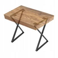 2x Loft Metalinės Stalo kojos "x" Juoda Industrial 60x77 cm