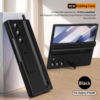 Premium Black Phone Case for Samsung Fold6/Fold7 with Hinge Protection Z Fold 7