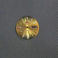 Vintažinis laikrodžio ciferblatas „Pasidaryk pats“ dalys 3 A Dvigubo kalendoriaus skaitmeninis vyriško laikrodžio priedas 46941/46943 mechanizmui brown