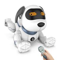 ROBOT PLAZA Robotas Šuo Vaikiškas Žaislas Edukacinis Žaislas Populiarus Šuo Robotas Augintinis Robotas Šuo Paprastas Programavimas Robotas Augintinis Gimtadienio Dovana Berniukams black