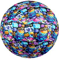 Blox Fruits Theme Size 5 Soccer Ball, Suitable for Both Indoor and Outdoor Matches, a Gift Suitable for Everyone. Size 5 blue
