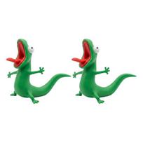 3D spausdintas geko rašiklio laikiklis Juokingas driežas Pieštukų stendas Mielas mažas gyvūnas 2pcs