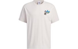 Adidas Originals Monkey Kingdom Drop Shoulder Sleeve T Shirt Unisex Mica Powder IP1792 XXL white