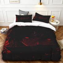 Naruto Cartoon Duvet Cover Anime Bedding Set Kids Quilt Cover Queen King Size for Bedroom Home Decor Gifts 135x200cm black