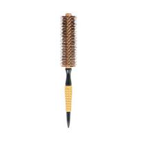 3 Sizes Aluminum Tube Round Brush Professional Salon Styling Tools Hairdressing Curling Hair Brushes Nylon Bristle Detangle Comb brown