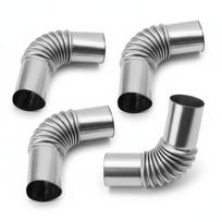 24mm Elbow Pipe Air Diesel Parking Heater Exhaust Tube Connector With Clip For Webasto Diesel Boats Heater Car Heating Parts gray