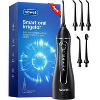 Nicwell Water Flosser Cordless - 300ml Portable Oral Irrigator, IPX7 Waterproof, Black, 1 Count blue