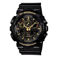 Casio G-Shock GA-100CF-1A9JF Vyriškas laikrodis Juodas/Geltonas Camouflage black