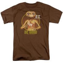 26 E.T.. Extra Terrestrial Būk Geras Marškinėliai Vyriški Licencijuoti 80-ųjų Filmo Marškinėliai Kavos Unisex Marškinėliai L brown