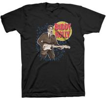 Buddy Holly Music TShirt Short Sleeve Black Cotton Men Size S to 5XL Unisex T-Shirt L gray