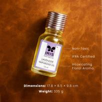IRIS Lavender Fragrance Vaporizer Oil 15ml | Long Lasting Aroma Oil for Vaporizer | IFRA Compliant,Safe & Non-Toxic Home Fragrance brown