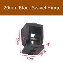 Zinc Alloy Hinge Connector Sliding Base Adjustable Hinge Right Angle Connector Flexible Pivot Aluminum Profile