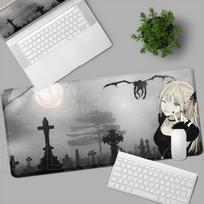 Naujas Misa Amane Light Yagami Stalo Kilimėlis Death Note Anime Pelės Kilimėlis Kompiuterinių Žaidėjų Užrakinamas Kraštas Pelės Kilimėlis Žaidimų E-sportas Klaviatūros Pagalvėlės 30cmx60cm