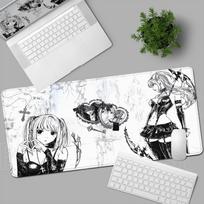 Naujas Misa Amane Light Yagami Stalo Kilimėlis Death Note Anime Pelės Kilimėlis Kompiuterinių Žaidėjų Užrakinamas Kraštas Pelės Kilimėlis Žaidimų E-sportas Klaviatūros Pagalvėlės 30cmx60cm gray