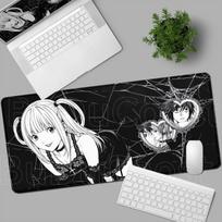 Naujas Misa Amane Light Yagami Stalo Kilimėlis Death Note Anime Pelės Kilimėlis Kompiuterinių Žaidėjų Užrakinamas Kraštas Pelės Kilimėlis Žaidimų E-sportas Klaviatūros Pagalvėlės 30cmx60cm