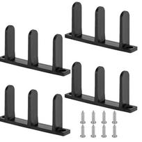 4pcs Easy Installation Cabinet Sliding Door Guide Bottom Floor Track  Sliding Closet Door